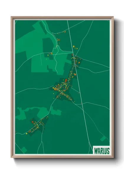 Une affiche de carte sur Warlus
