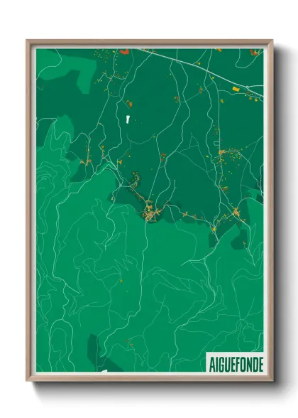 Une affiche de carte sur Aiguefonde