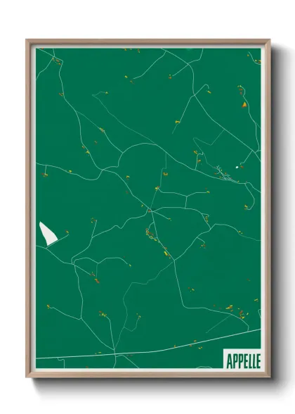Une affiche de carte sur Appelle