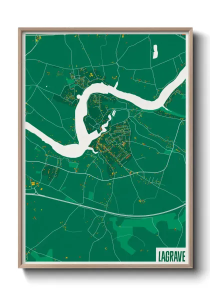 Une affiche de carte sur Lagrave
