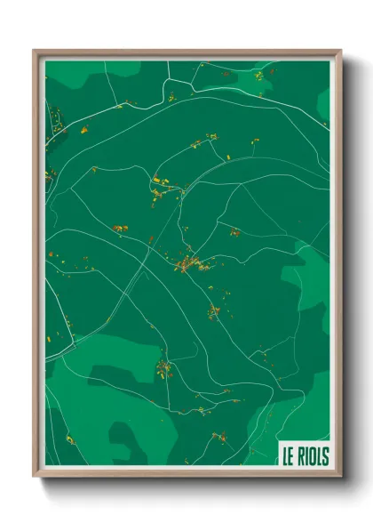 Une affiche de carte sur Le Riols