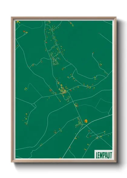 Une affiche de carte sur Lempaut