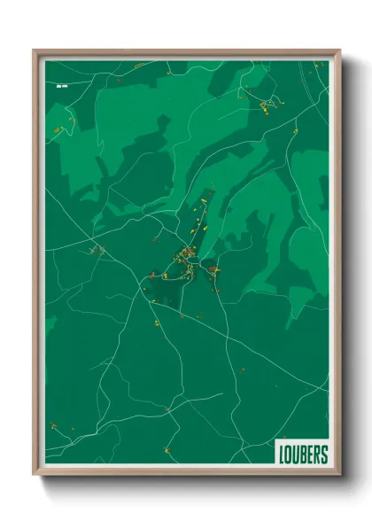 Une affiche de carte sur Loubers