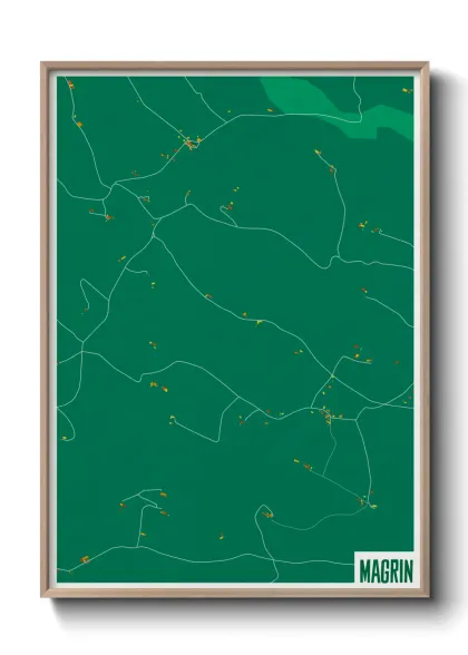 Une affiche de carte sur Magrin