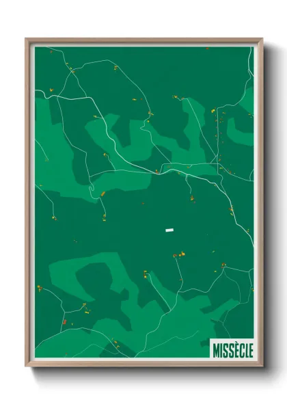 Une affiche de carte sur Missècle