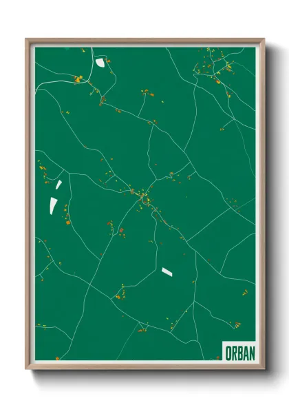 Une affiche de carte sur Orban