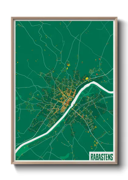 Une affiche de carte sur Rabastens