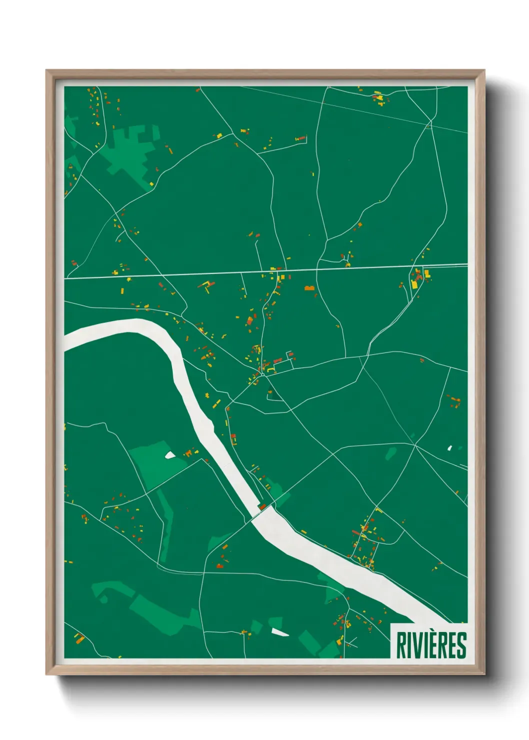 Un poster carteRivières