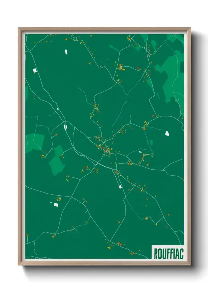 Une affiche de carte sur Rouffiac