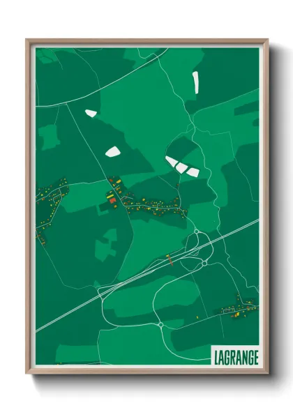 Une affiche de carte sur Lagrange