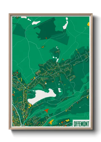 Une affiche de carte sur Offemont