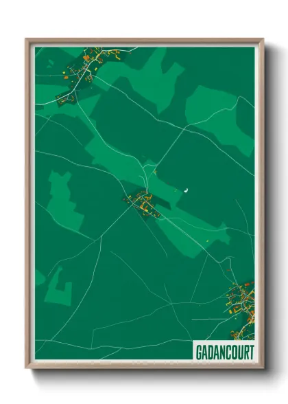 Une affiche de carte sur Gadancourt