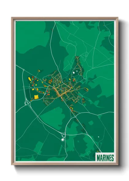 Une affiche de carte sur Marines