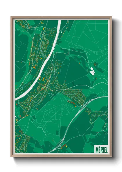 Une affiche de carte sur Mériel