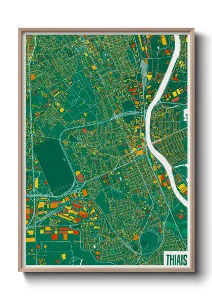 Une affiche de carte sur Thiais
