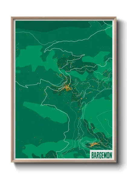 Une affiche de carte sur Bargemon