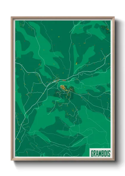 Une affiche de carte sur Grambois