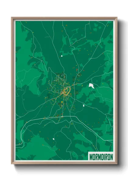 Une affiche de carte sur Mormoiron