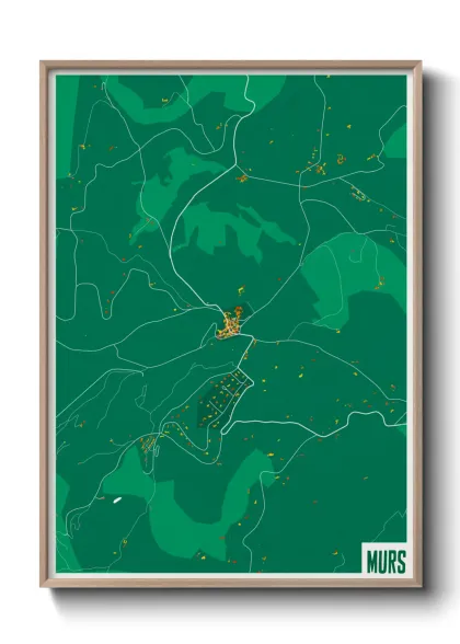 Une affiche de carte sur Murs