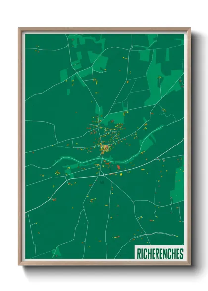 Une affiche de carte sur Richerenches