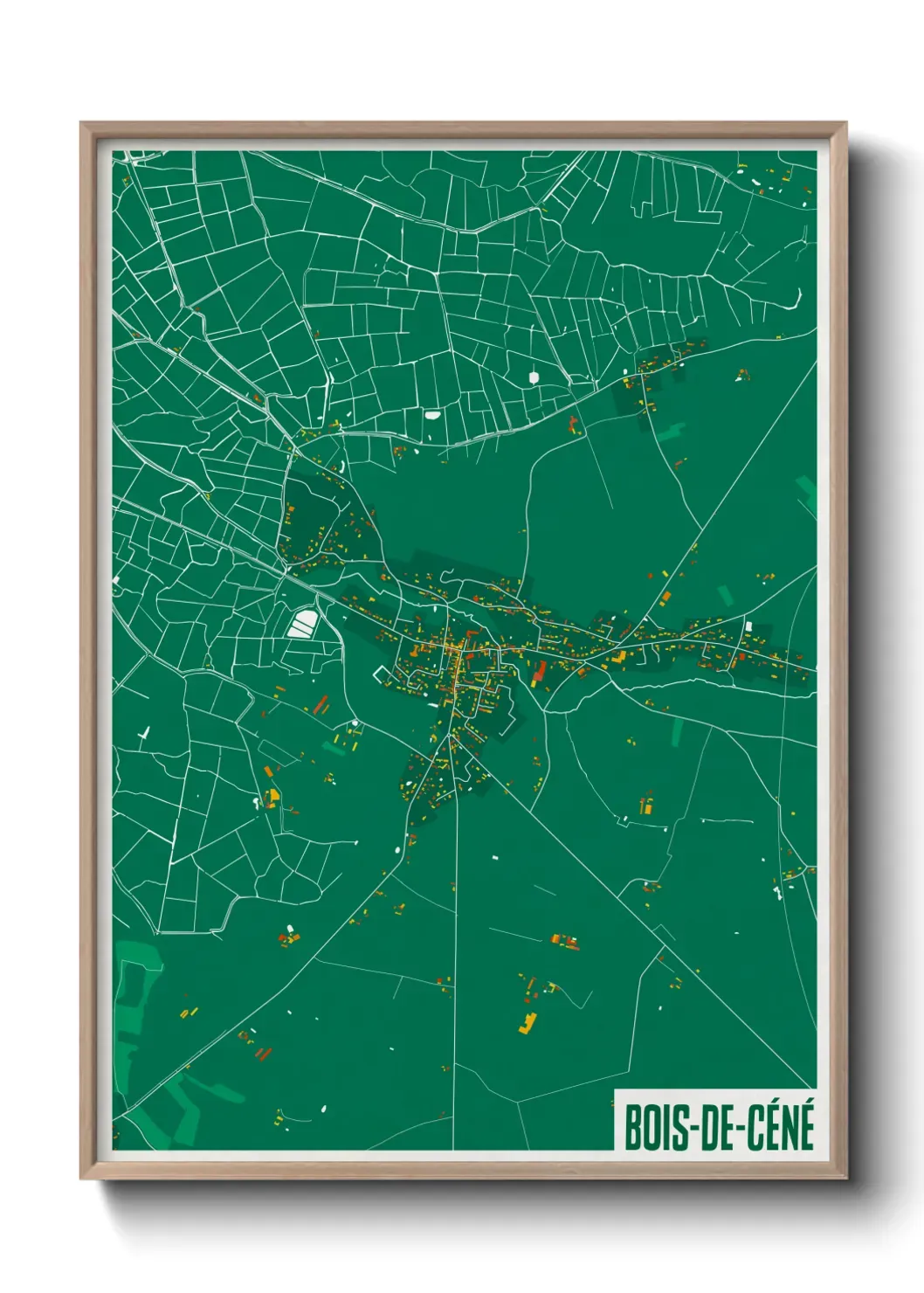 Un poster carteBois-de-Céné