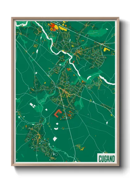 Une affiche de carte sur Cugand