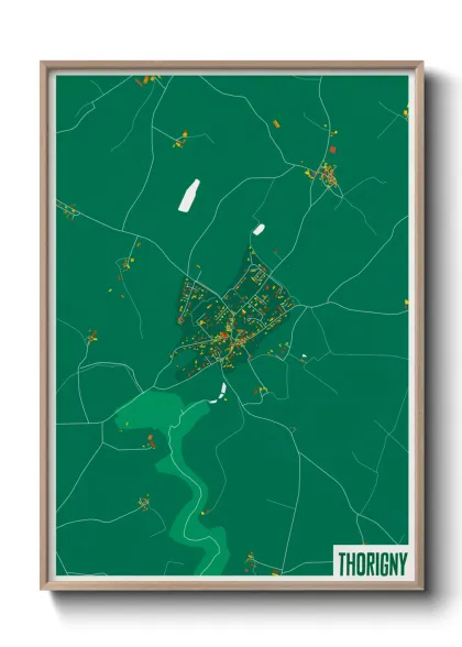 Une affiche de carte sur Thorigny