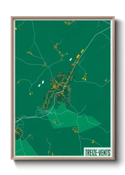 Une affiche de carte sur Treize-Vents