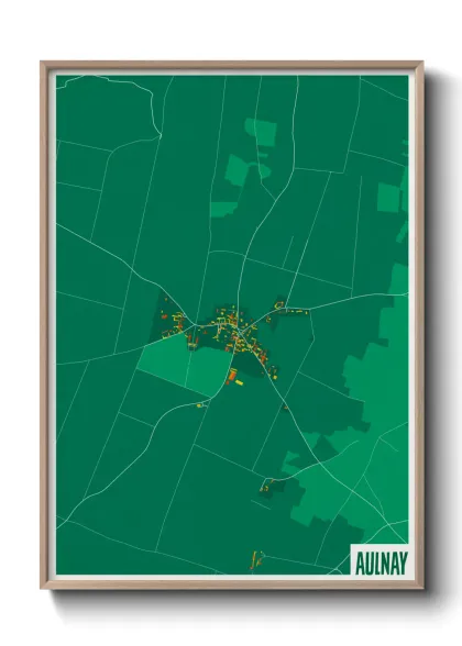 Une affiche de carte sur Aulnay