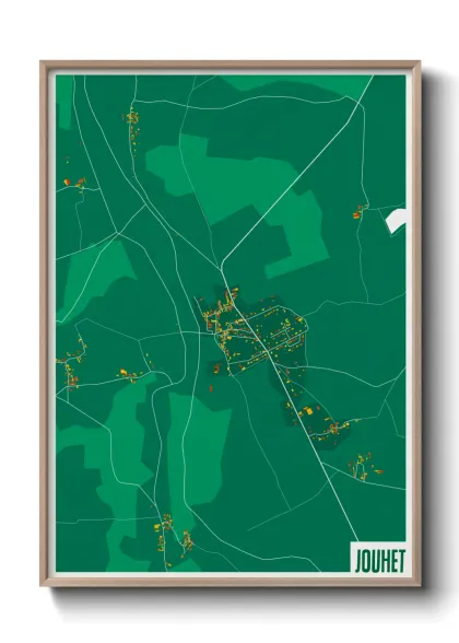 Une affiche de carte sur Jouhet