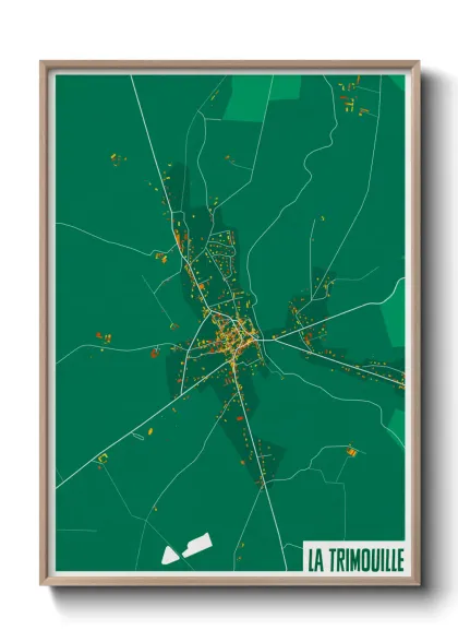 Une affiche de carte sur La Trimouille