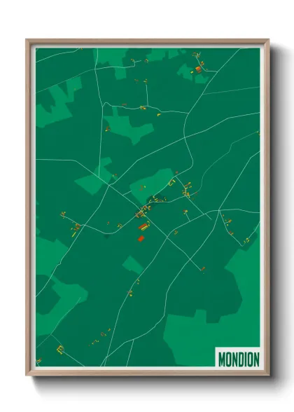 Une affiche de carte sur Mondion