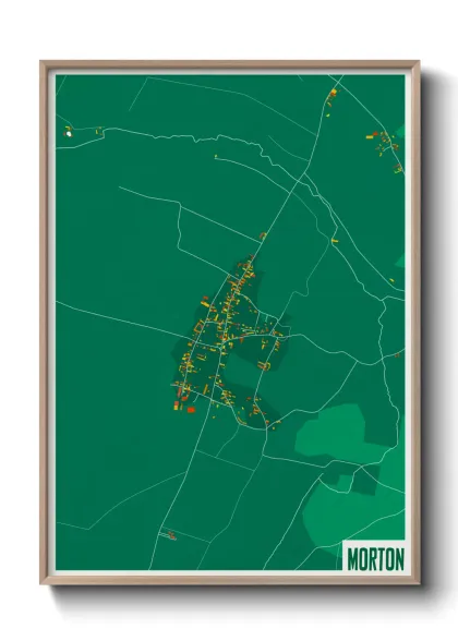 Une affiche de carte sur Morton