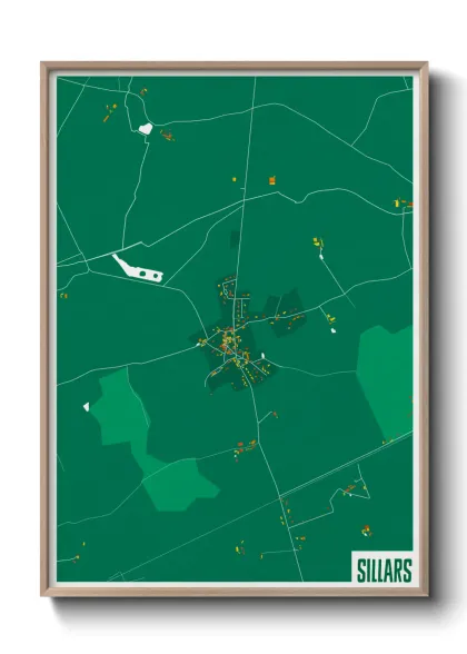 Une affiche de carte sur Sillars