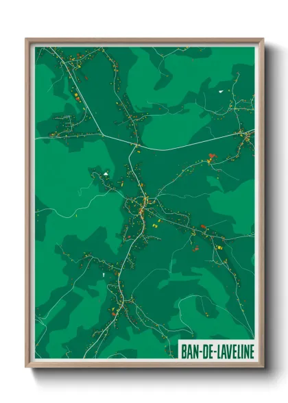 Une affiche de carte sur Ban-de-Laveline