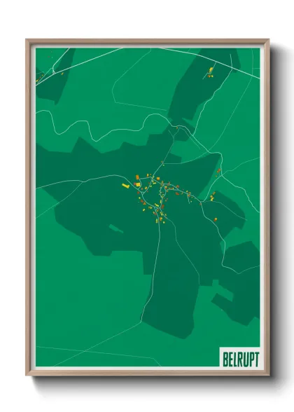 Une affiche de carte sur Belrupt