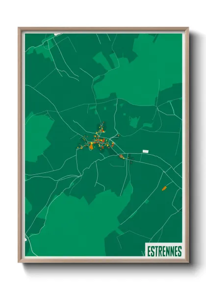 Une affiche de carte sur Estrennes