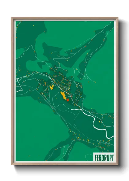 Une affiche de carte sur Ferdrupt