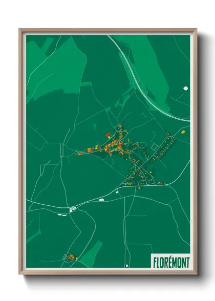 Une affiche de carte sur Florémont