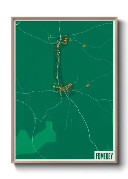 Une affiche de carte sur Fomerey