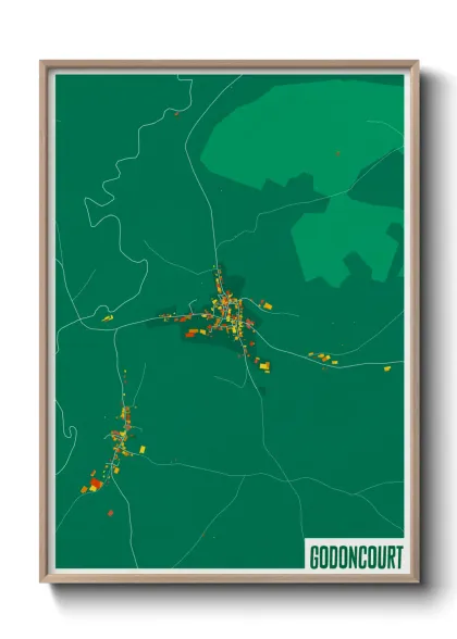 Une affiche de carte sur Godoncourt