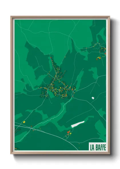 Une affiche de carte sur La Baffe