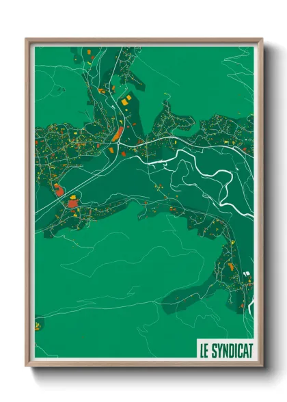Une affiche de carte sur Le Syndicat