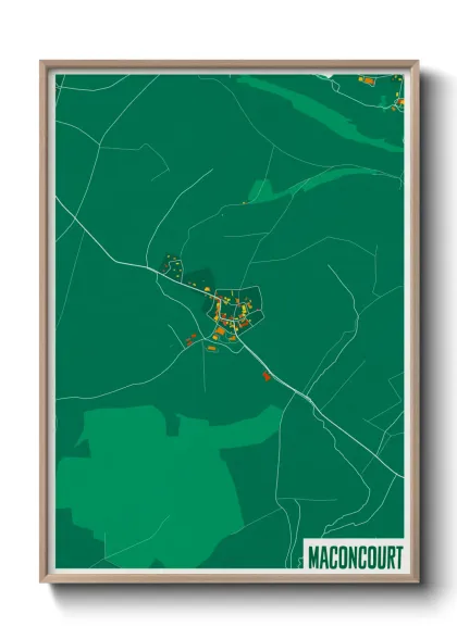 Une affiche de carte sur Maconcourt