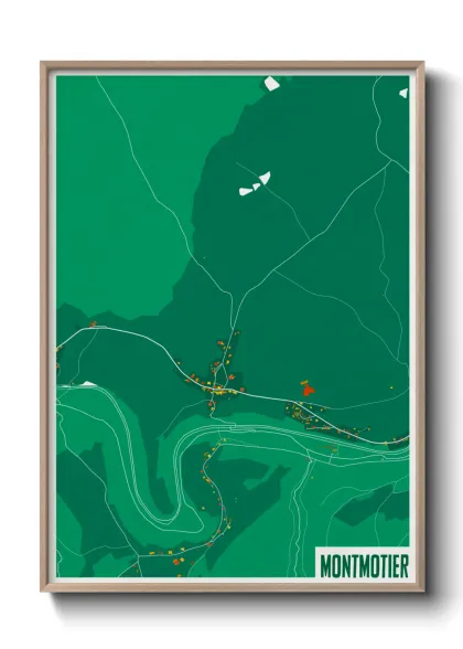 Une affiche de carte sur Montmotier