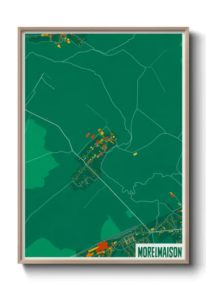 Une affiche de carte sur Morelmaison