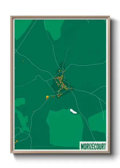 Une affiche de carte sur Morizécourt