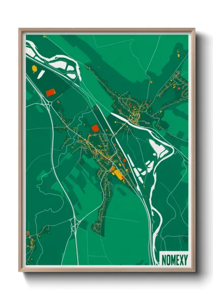 Une affiche de carte sur Nomexy