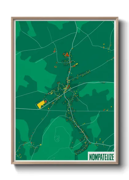 Une affiche de carte sur Nompatelize