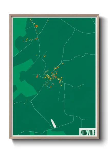 Une affiche de carte sur Nonville
